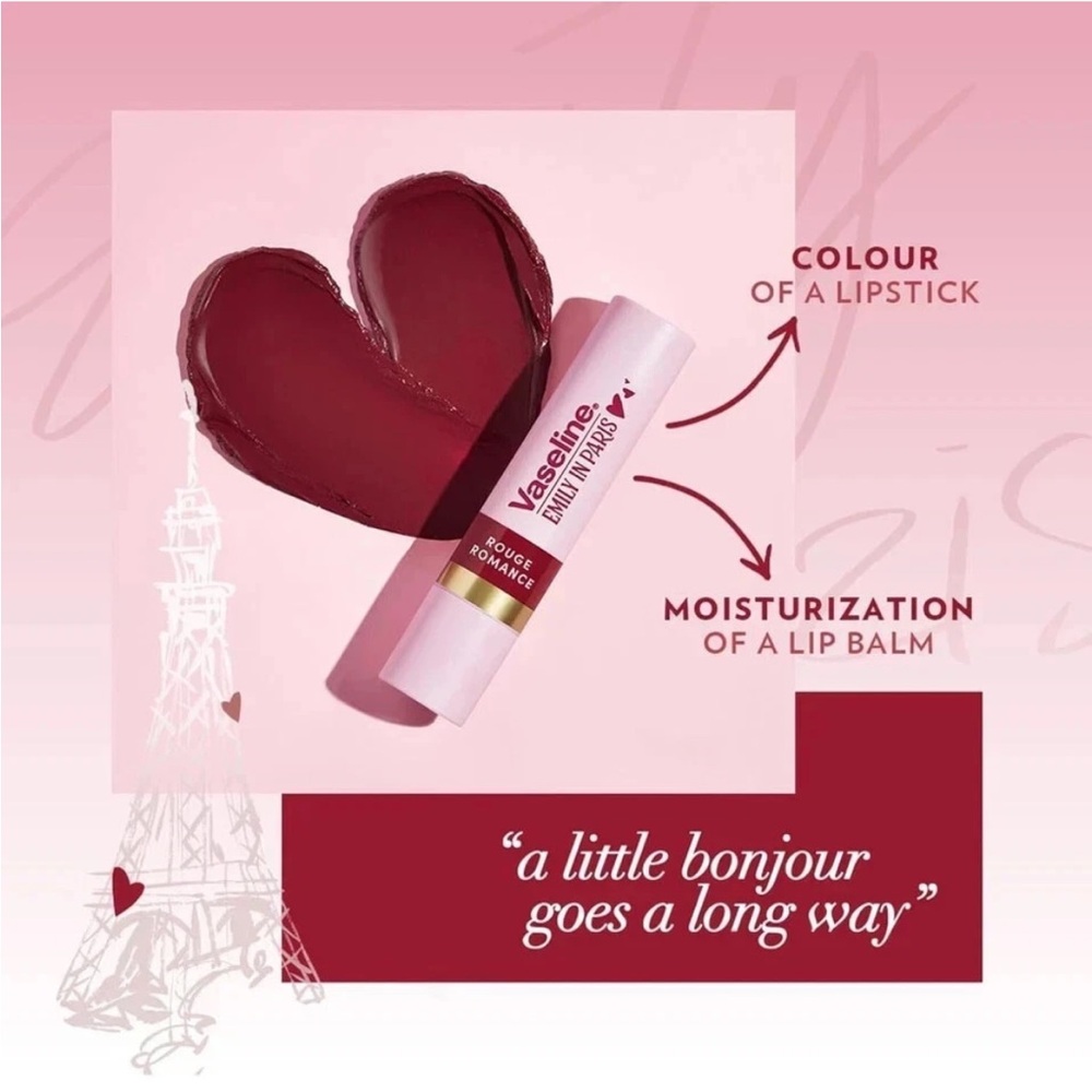 Emily in Paris Vaseline Lip Balm - Rouge Romance - Picture 3 of 11